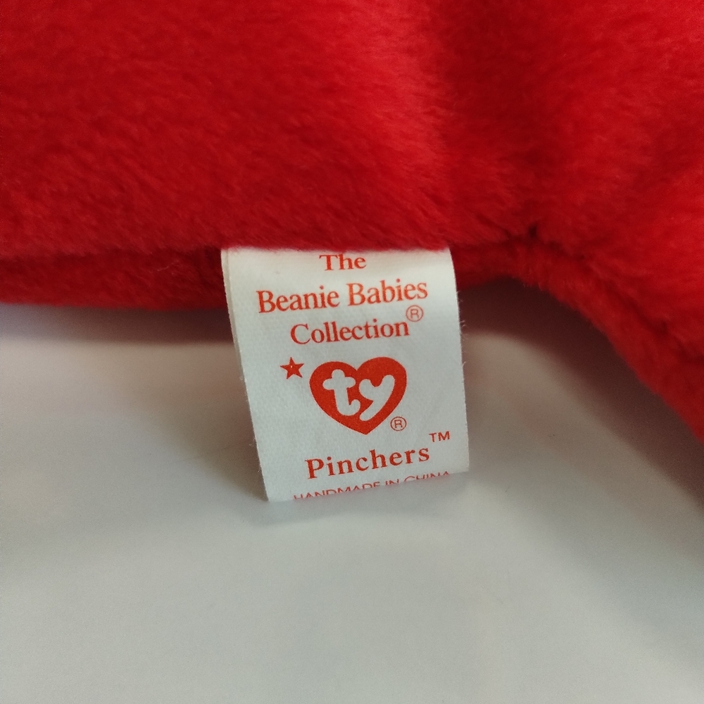 ✓TY Beanie Baby "Pinchers" the Red Lobster Plush - Picture 10 of 14